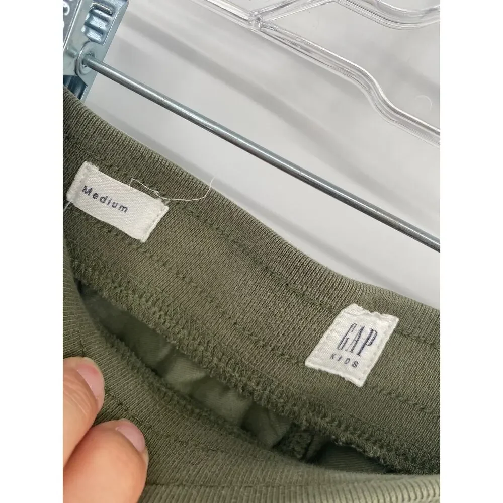 Gap Kids Green Camoflage Camo Jogger Pants Elastic Waist Medium
